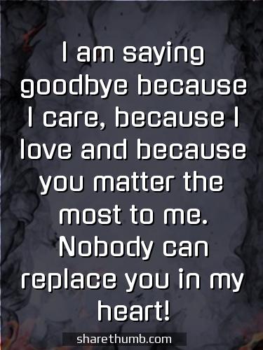 saying goodbye to him quotes